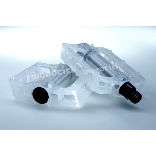 pédales vélo BMX pvc transparent, magasin monocycles cirque Nantes 44