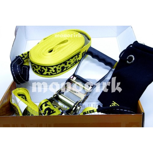 Slack-line SLACKSTAR 10mx5cm initiation, magasin cirque Nantes