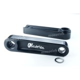 manivelles ISIS BlackZeroQ 125mm alu 7050, magasin Nantes monocycle