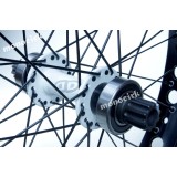 roue monocycle 19" ISIS trial IMPACT axe blanc, magasin cirque Nantes