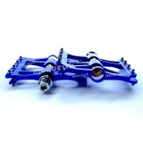 pédales VTT alu bleu anodisé ICE 310g , magasin monocycles Nantes