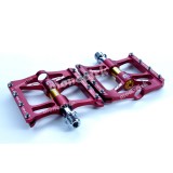 pédales aluminium VTT CROSS ICE Holeshot rouge