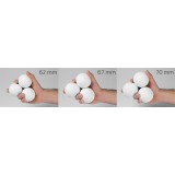 balle jonglerie PLAY SIL-X 70mm Light 90g 1/3 silicone, cirque Nantes