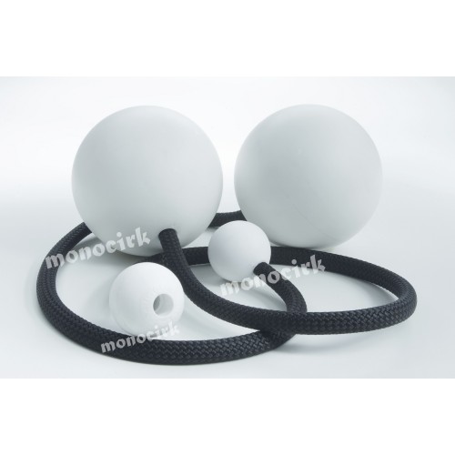 paire poïs contact 100mm blanches 530g