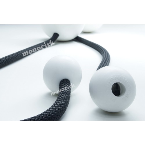 paire poïs contact 100mm blanches 530g