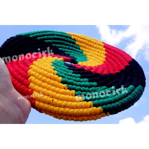 frisbee coton 21cm Rasta El Grande, Guatemala, magasin cirque Nantes