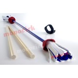 bâton du diable fleurs ACROBAT fibre bleu, magasin jonglerie Nantes 44