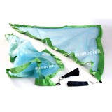 poïs drapeaux bolas triangulaire bleu et vert