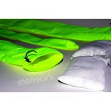 Bolas nylon, poïs chaussettes 1m lestées jaune fluo, cirque Nantes