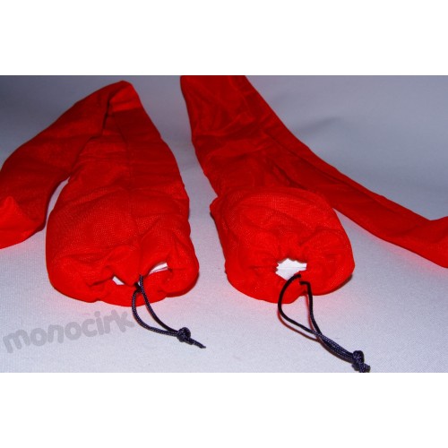 Bolas nylon, poïs chaussettes rouges 1m lestées, cirque Nantes Breizh