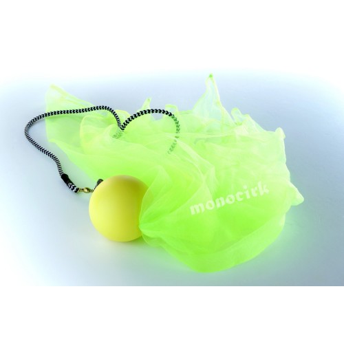 poïs bolas balles jaunes-foulards vert fluo, Magasin cirque Nantes 44