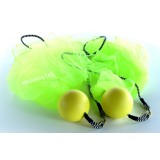 paire bolas poïs balles et foulards jaune et vert fluo