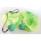 poïs bolas balles vertes-foulards jaune fluo, Magasin cirque Nantes 44