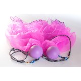 copy of poïs balles foulards blanc-rose