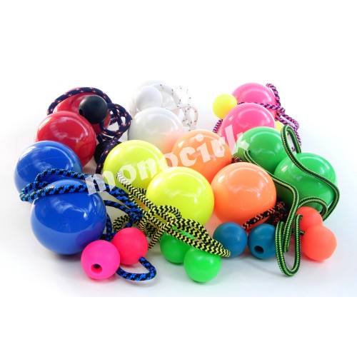 bolas poïs contact balles scène bleues 80mm, magasin Nantes jonglerie