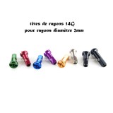 têtes de rayons 14G couleurs et noires