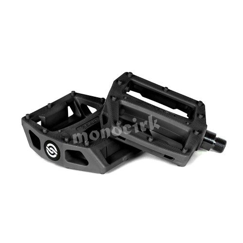pédales monocycle vélo BMX SALT noires en nylon