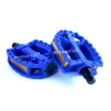 pédales vélo enfant, monocycle, QU-AX standard en PVC bleu