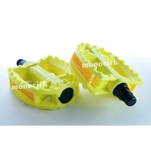 pédales standard jaunes QU-AX en plastique