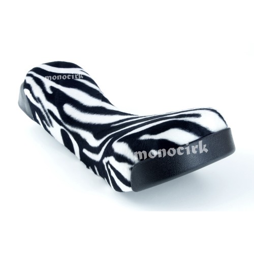 Magasin cirque, monocycle Nantes, selle QU-AX LUXUX Zèbre + poignées