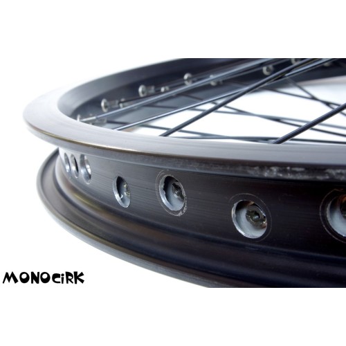 roue monocycle ISIS 20" noire 48 rayons, magasin cirque Nantes Breizh