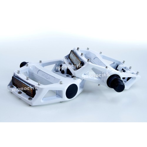 pédales aluminium cross Wellgo blanches V8 COPY
