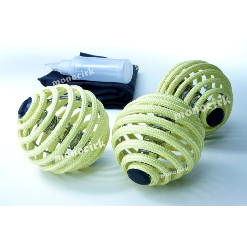 kit 3 balles feu spirales