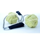 paire bolas feu FNG monkey-fist pomme touline 80mm