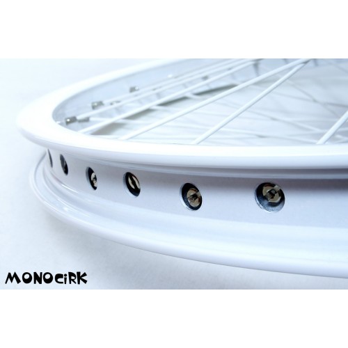 roue monocycle ISIS 20" bleue 48 rayons, magasin cirque Nantes Breizh