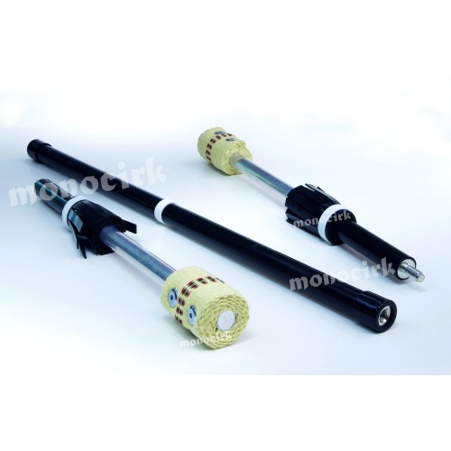 staff feu contact démontable 3 parties 140cm 900g mèche kevlar 65mm