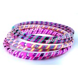 hula hoop cerceau lourd adulte 100cmx25mm pliable décoré MONOCIRK Nantes