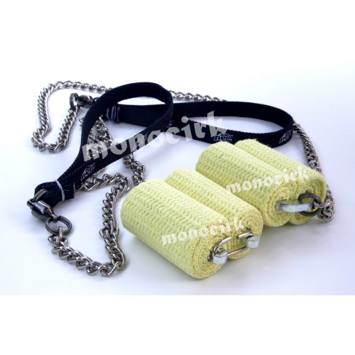 paire bolas feu PLAY Poseidon mèche kevlar 70mm poignées sangles nylon