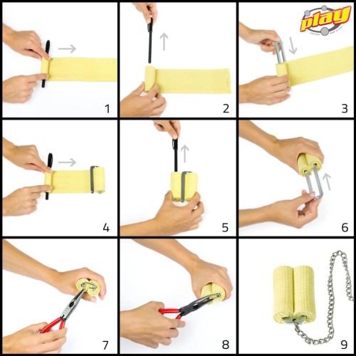 copy of copy of bolas feu double FNG mèche 100mm 570g