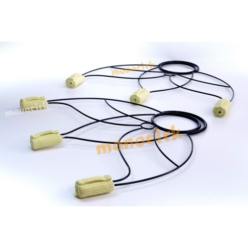 paire éventails feu LOTUS Firelovers 3 branches 570g kevlar 50mm