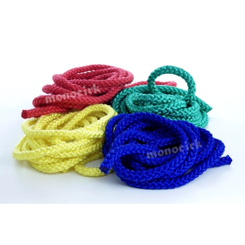 corde tressée en nylon 3mx1cm, corde à sauter, fabrication bolas, poïs, jeux collectivité