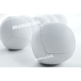 balle jonglerie cube 8 panneaux 67mm 130g blancs souple