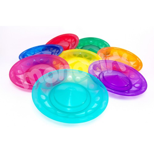 assiette chinoise HENRYS 25,2cm couleurs transparentes