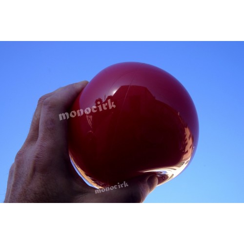 grosse balle scène Babache 125mm rouge, magasin jonglerie Nantes