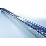 bâton du diable golo conique glitter argent Babache, jonglerie Nantes