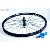 roue monocycle 27,5" axe ISIS KOXX jante HALO SAS double paroi