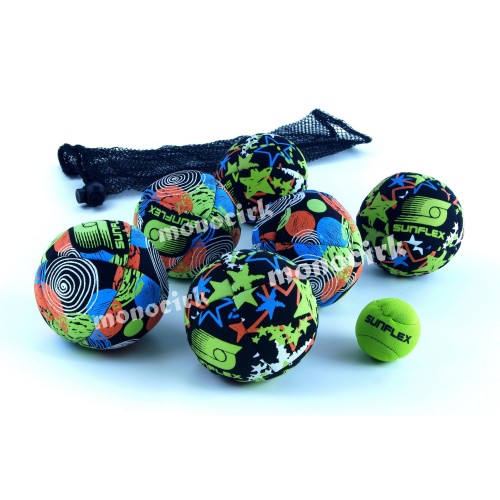 jeu 6 balles très souples 75mm légères pétanque salon