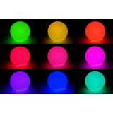 balle lumineuse à LED ODDBALLS 3 piles bouton