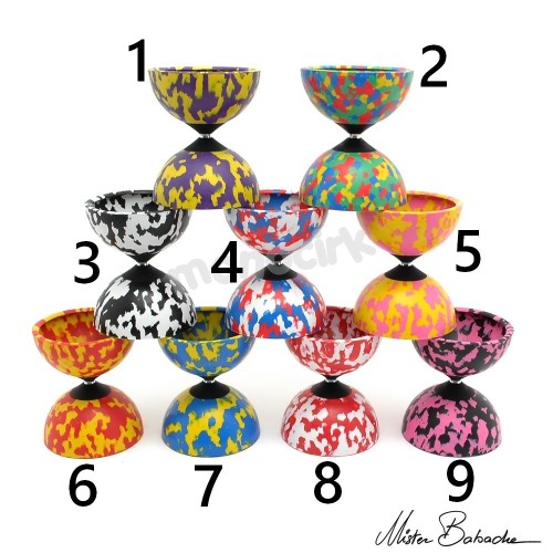 diabolo axe fixe Arlequin Grand 345g BABACHE, magasin cirque Nantes