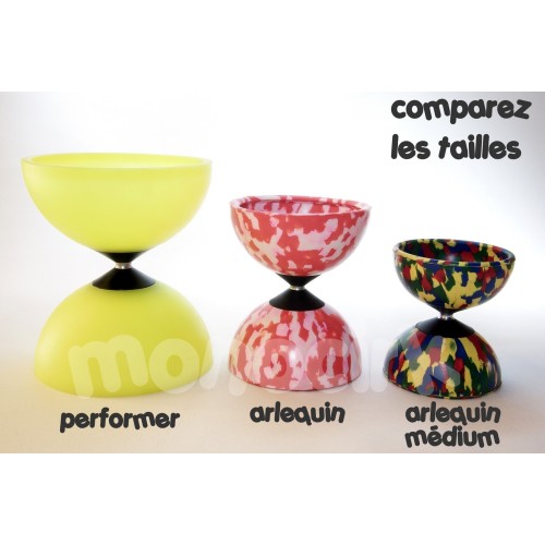 diabolo axe fixe Arlequin Grand 345g BABACHE, magasin cirque Nantes