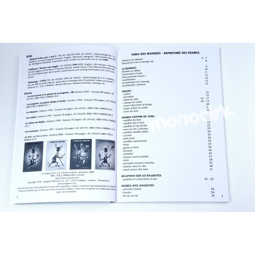 livre 90 pages "le diabolo de A à Z", matériel cirque magasin à Nantes