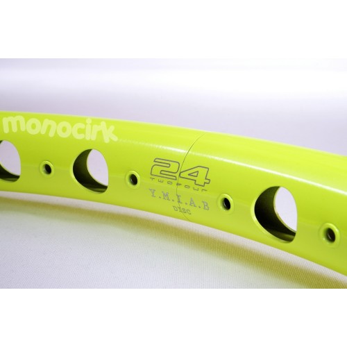 jante 26" TWOFOUR jaune fluo LIGHT, Nantes magasin cirque monocycle