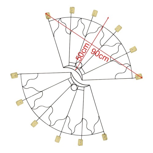éventails feu grands 1,1kg