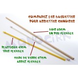 lot 10 baguettes bois 65cm pour assiette chinoise,  jonglerie à Nantes