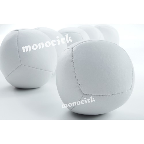balle jonglerie cube 8 panneaux 67mm 130g blancs souple