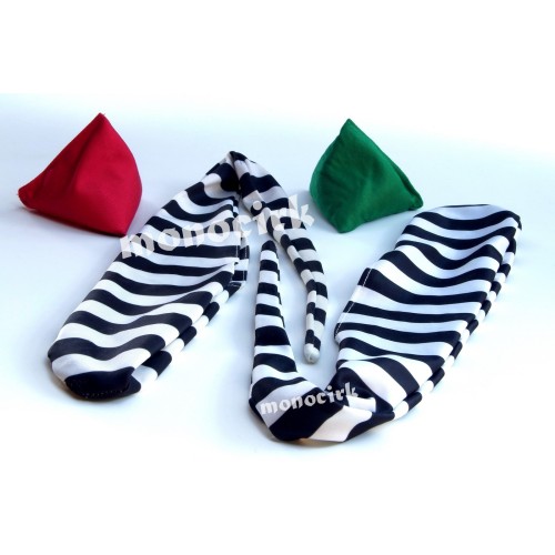 paire poïs chaussette zèbre en Lycra + 2 balles Try It